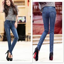 Our pick of tall skinny jeans are designed to fit longer legs, with leg lengths up to 38 inches available. Hot Selling New Autumn Winter Women Skinny Jeans Slim Fit Pencil Tight Pants With Button Size 26 31 Pants Ladies Jean Blousejeans And Casual Wear Aliexpress