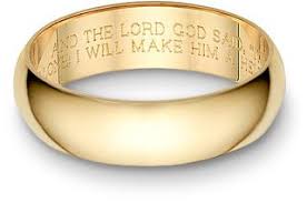Applesofgold Com Bible Verse Wedding Band Ring Yellow Gold Wedding Band Engraving Engraved Wedding Rings Engraved Wedding