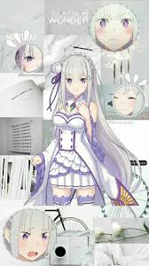 Emilia Re Zero Wallpaper Aesthetic Gambar Karakter Ilustrasi Gambar Anime Re zero (emilia x ram x rem) live wallpaper.