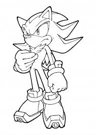 Download and print these shadow from sonic coloring pages for free. Serious Shadow The Hedgehog Coloring Pages Sonic The Hedgehog Coloring Pages Colorings Cc