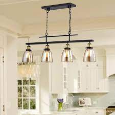 Williston Forge Felecia 4 Light Kitchen Island Linear Pendant Reviews Wayfair Kitchen Lighting Kitchen Island Lighting Unique Kitchen Design