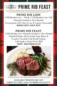 With a deep smoked flavor, you have the perfect centerpiece for any meal. Holiday Meals To Go Prime Rib Dinner In Okc Mickey Mantle S Steakhouse