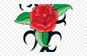 This obscure tattoo illustrates a black keyhole on the back of the wearer's neck. Rose Tattoo Png Transparent Images Easy Rose With Tribal Tattoo Designs Png Download Vhv