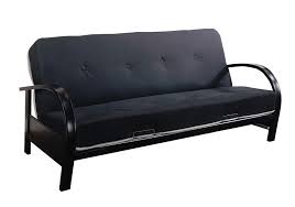 Blue futon frame and mattress set. Contemporary Black Metal Futon Frame With Mattress Set Full Size