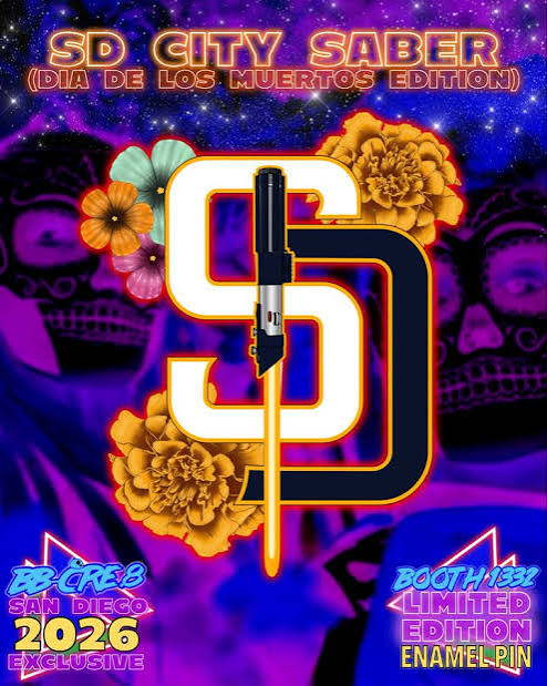 SD CITY SABER (Día De Los Muertos Edition) Enamel Pin