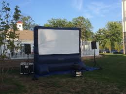 Currently, the best inflatable projection screen is the holiday styling 600dd. Inflatable Movie Screen Rentals In Nj Cmt Sound Systems