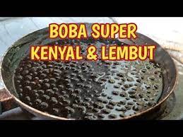 Cara Membuat Boba Yang Enak Ice Brown Sugar Youtube Boba Drink Food Food And Drink
