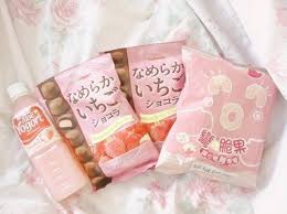 Not as advertised, and no savory or unusual snacks like seaweed crackers, pretz or dessert pocky. Imagem De Kawaii Pink And Japanese Cute Snacks Japanese Snacks Cute Desserts