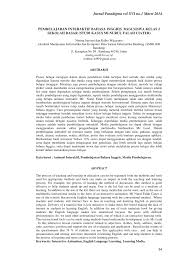 Dewasa ini, bahasa inggris merupakan bahasa universal yang dibutuhkan untuk melakukan berbagai macam hal. Pdf Pembelajaran Interaktif Bahasa Inggris Bagi Siswa Kelas 2 Sekolah Dasar Studi Kasus Mi Nurul Falah Ciater
