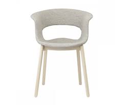 Design Stuhl In Sand Aus Textil Massiv Holz Natural Kunststoff Mit Armlehne