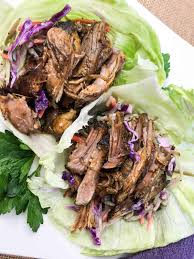 Looking for some healthy low carb recipes? Slow Cooker Pulled Pork Lettuce Wraps Low Carb
