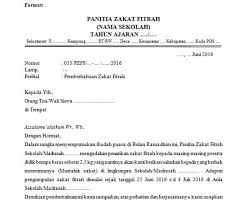 Contoh Surat Edaran Zakat Fitrah Sekolah Doc Sekolah Surat Dunia