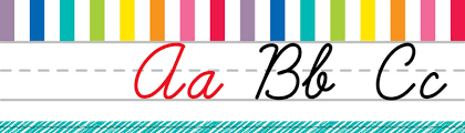Our wall alphabets for classroom instruction feature . Color My Classroom Cursive Alphabet Line Uprint Schoolgirl Style