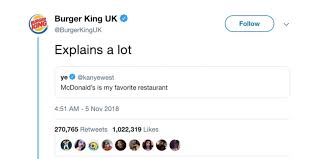 we had a response in three minutes behind burger kings