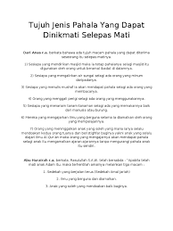 Sejarah penciptaan nabi adam as. Tujuh Jenis Pahala Yang Dapat Dinikmati Selepas Mati