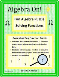 This site contains affiliate links from which we receive a compensation (like amazon. Fun Algebra Puzzles Solving Function Problems By Algebra On Tpt