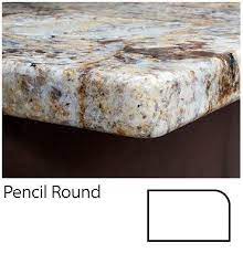 A pencil round is a slightly rounded corner that gives a warm, soft profile to any kitchen countertop. Granite à¹€à¸„à¸²à¸™ à¹€à¸•à¸­à¸£ à¸« à¸­à¸‡à¸„à¸£ à¸§
