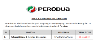 Perodua myvi extream 1.5 (2011) price in malaysia from via www.motomalaysia.com. Jawatan Kosong Di Perodua Kelayakan Spm Diploma Ijazah Ejawatankini Com