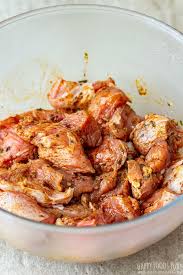 Tuck wings back to hold neck skin in place and stabilize the turkey in the pan and when carving. Grilled Turkey Kabobs Recipe Happy Foods Tube