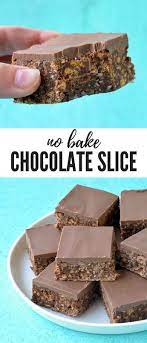 No Bake Chocolate Slice Super Easy Sweetest Menu Recipe Chocolate Slice Chocolate Recipes Milk Recipes