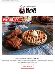 Ranked #4 for mac & cheese in los angeles. Top Secret Recipes Inc Got The Secret Make Roscoe S Chicken And Waffles Milled