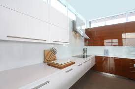 Kitchen is a modern design with clean lines. Painted Glass Backsplashes Modern Kitchen Edmonton By Wholesale Bevel Edge Ltd Houzz
