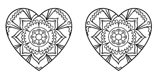 Nouveau dessin a imprimer hello kitty coeur. Mandala A Imprimer Gratuit Coeur