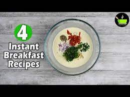15 Minutes Instant Breakfast Recipes Quick And Easy Breakfast Recipe Healthly Break Instant Breakfast Recipe Quick Breakfast Recipes Breakfast Recipes Easy