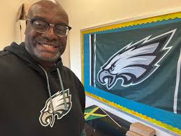 School principal loves philadelphia eagles