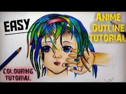Nazywam sie marcin pawlak 24 lat. Anime Outline Tutorial Anime Drawing With Colour How To Draw Anime Outline Youtube