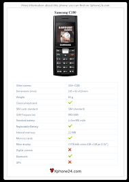 Samsung C180 SGH-C180 To your site ...