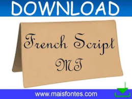 If you want to create professional printout, you should consider a commercial font. French Script Mt Free Font Maisfontes Com