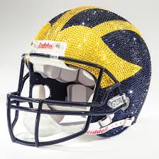 Penn state, maryland, and of course ohio state loom large over the end of the 2021 season. University Of Michigan Football Swarovski Crystal Full Size Replica Football Helmet