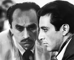 8x10 B&W photo of Al Pacino & John Casale in "The Godfather"