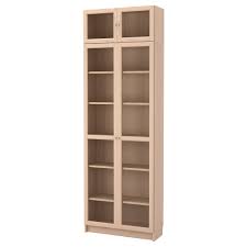Billy Oxberg Combinaţie Bibliotecă Usi Sticlă Furnir Stejar Alb Sticlă 80x30x237 Cm Ikea Bucherschrank Mit Glasturen Bucherregal Aus Glas Bucherschrank