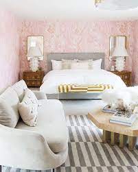 Our Millennial Pink Guest Bedroom Designed By Sarah Sherman Samuel Guest Bedroom Design Bedroom Design Spring Bedroom