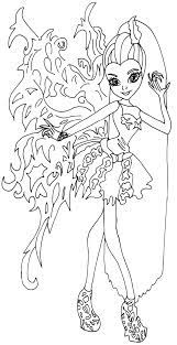 You will find coloring pages to print from fashion line dolls monster high, which you frankie stein's big finger coloring page. Monster High Freaky Fusion Dracubecca Coloring Pages