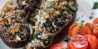 Stuffed Eggplant With Veal And Spinach Recipes Food Network Canada