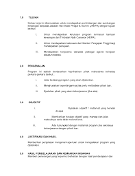Kertas kerja perkhemahan unit beruniform. Contoh Kertas Kerja