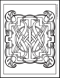Pack these spring printables into a picnic basket for a family outing. 90 Celtic Coloring Pages Irish Scottish Gaelic Kids Adults Pdf