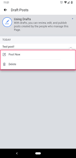 Or opening the draft with a publish button? How To Find Your Post Drafts In The Facebook App On An Android So You Can Delete Or Post Them Business Insider