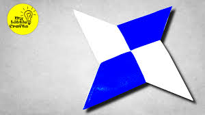 Paper's written effect can be added this way. Origami Ninja Star My Little Crafts