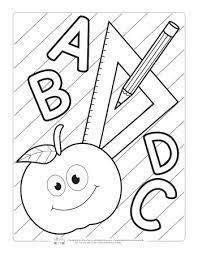 Dogs, cats, horses, tigers, wolves, elephants … …but also dinosaurs and insects … Back To School Coloring Pages For Kids Itsybitsyfun Com