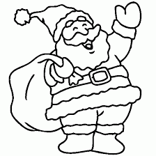 Papa Noel Para Colorear Navidad