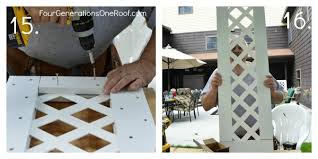 Often homeowners select white or red fences. How To Build A Lattice Privacy Screen On A Budget With My Dad Four Generations One Roof