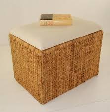 Vivanno Hocker Truhe Sitzhocker Mit Kissen Wasserhyazinthe Classic Sitzhocker Hocker Truhe