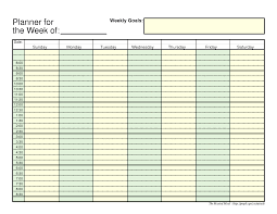 Daily Planner Daily Planner Template Excel 2003 I9gif Picture Weekly Planner Template Daily Planner Template Weekly Planner Printable
