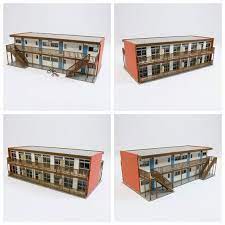 楽天市場 みにちゅあーとキット なつかしのジオラマシリーズ アパートc s 1 150 みにちゅあーとショップ 伝統的な日本家屋 看板 建築 たばこ屋