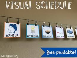 Preschool visual schedule for the. Visual Schedule For Toddlers