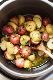 7 Minutes Instant Pot Garlic Brown Butter Potatoes Recipe Instant Pot Potato Recipe Instant Pot Veggies Instant Pot Recipes